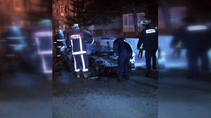 Başkent’te araç kundaklama iddiası