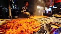 KOREAN STREET FOOD - Myeongdong Street Food Tour in Seoul South Korea - CRAZY Korean Food   SEAFOOD