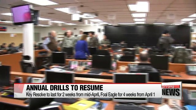 S. Korea-U.S. joint military drills to begin on April 1st