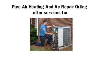 Pure Air Heating And AC Repair Orting