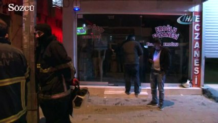 Adana’da eczane kundaklandı