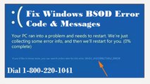 Fix Windows BSOD Error Code & Messages 1-800-220-1041