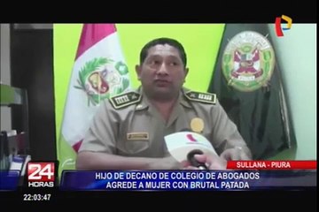 Hijo de decano de Colegio de Abogados de Sullana agrede a mujer