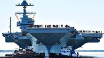 New $13B Aircraft Carrier USS Gerald R. Ford Moves On Own Power For The First Time