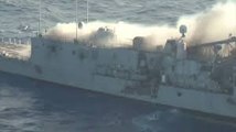 Tough Warship USS Crommelin Refuses To Die During Sinking Exercise SINKEX