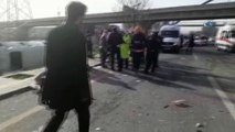 Başkent’te yolcu minibüsü devrildi: 15 yaralı