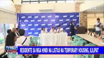 Residente sa mga hindi ligtas na temporary housing, ililipat; Relokasyon sa mga maaapektuhang pamilya, inihahanda na