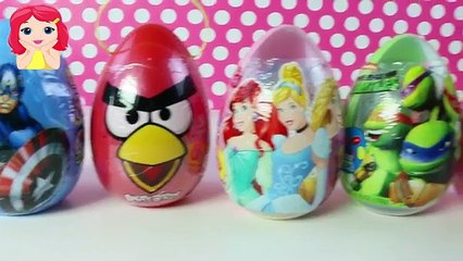 Huevos Sorpresa Gigantes Angry Birds Disney Princess Ninja Turttles Captain America