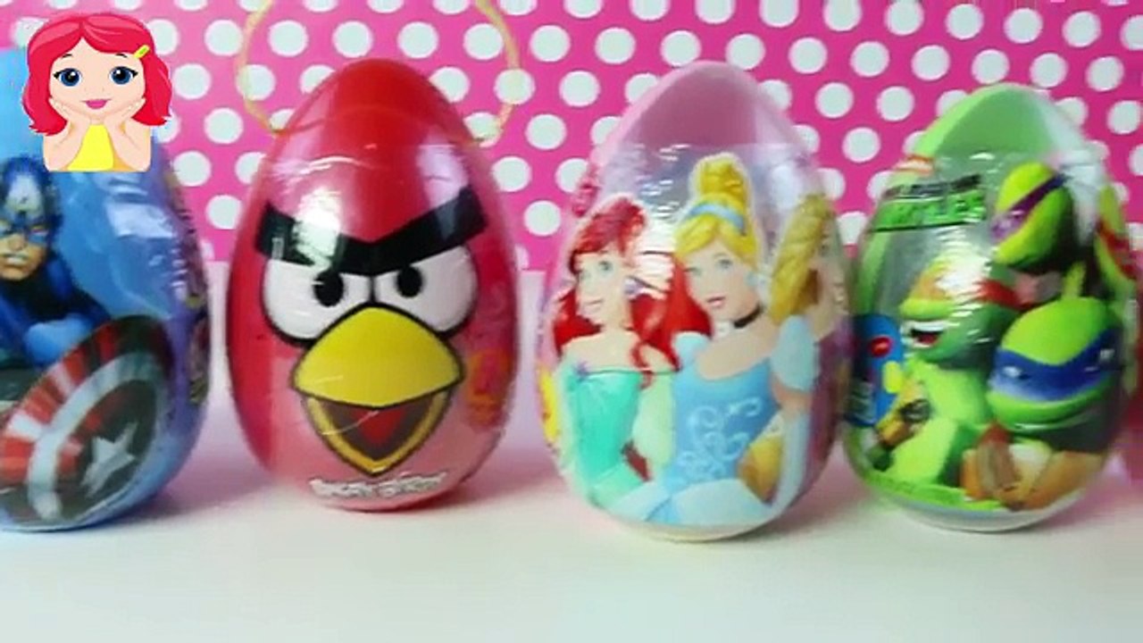 Huevos Sorpresa Gigantes Angry Birds Disney Princess Ninja Turttles Captain America