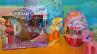 My Little Pony Giant Kinder surprise egg Disney Frozen fever surprise egg box