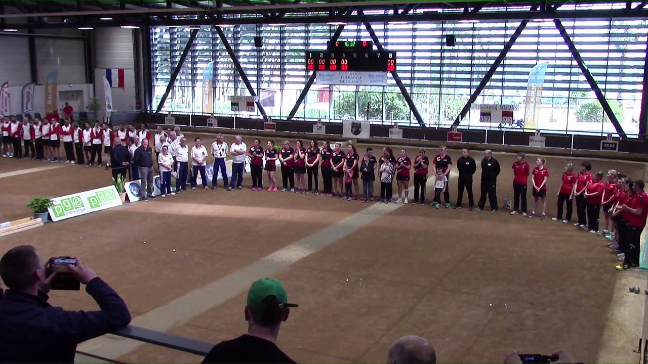 Présentation des équipes, finale N1F Les Filias contre Romans, N1 Bièvre Isère contre Satolas, France Clubs 2018, Balaruc-les-Bains 2018