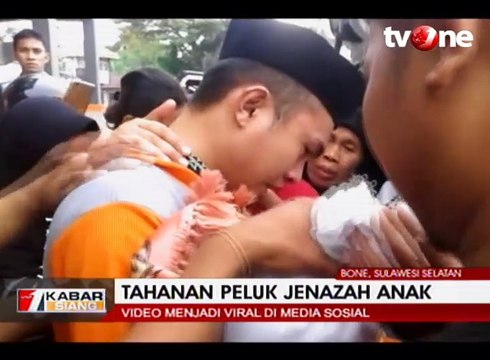 Viral! Tahanan Menangis Peluk Jenazah Anak