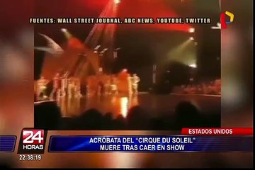 EEUU: acróbata de Cirque du Soleil muere en pleno show