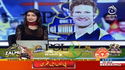 Shane Watson wishes all the best to Quetta Gladiators