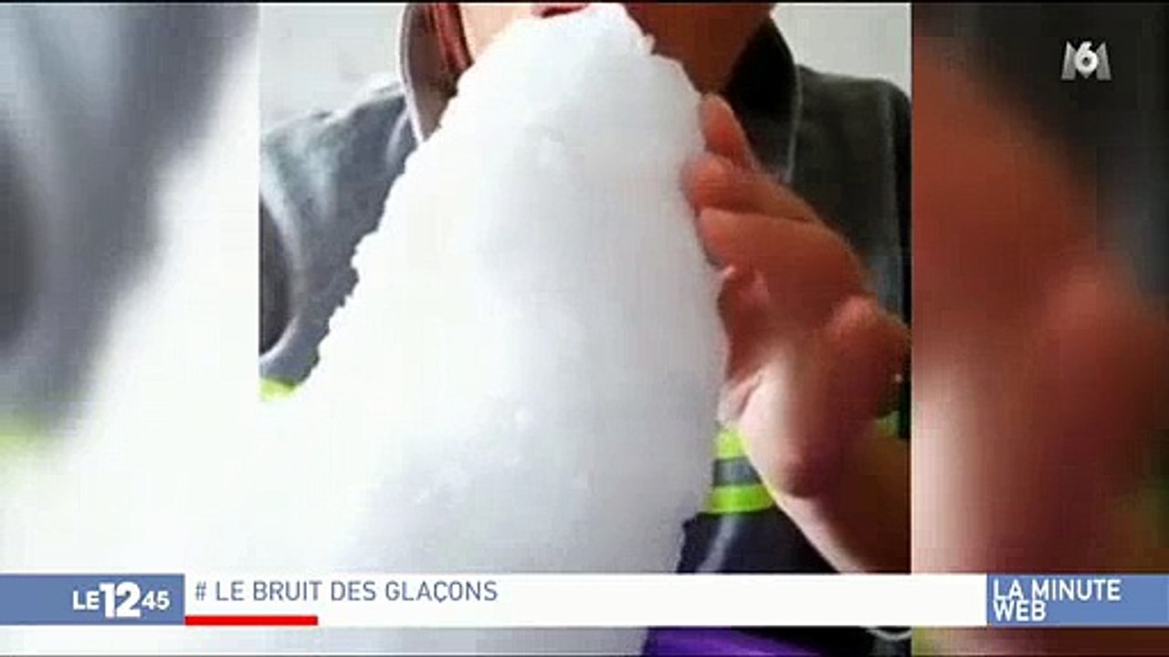 Voici le nouveau buzz qui passionne les chinois sur le net : manger... des glaçons ! Regardez