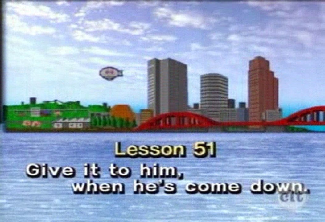 Let's Learn Japanese Basic 51. Give it to him when he's come down Part 1