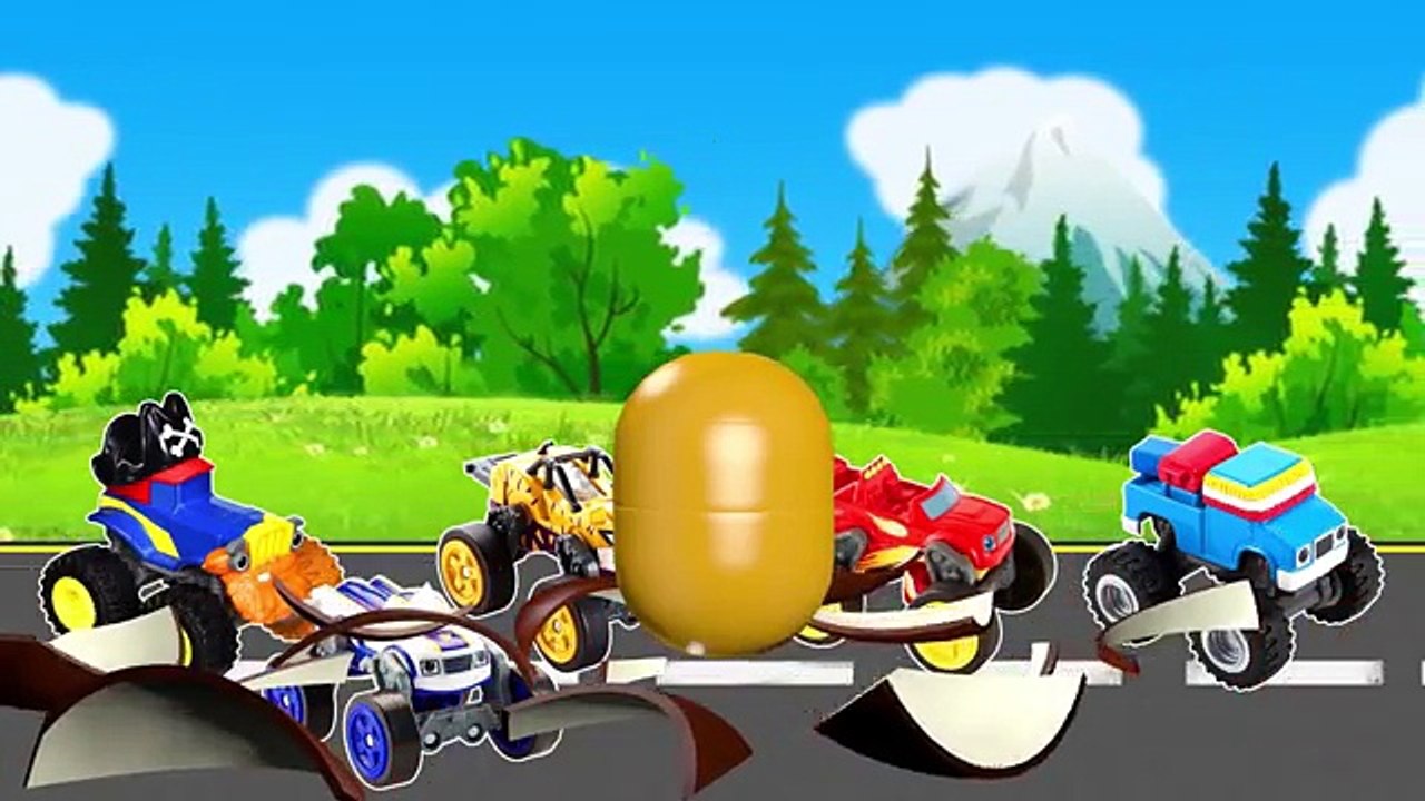 Learn Colors with Blaze and The Monster Machines Vehicle Cars Toys