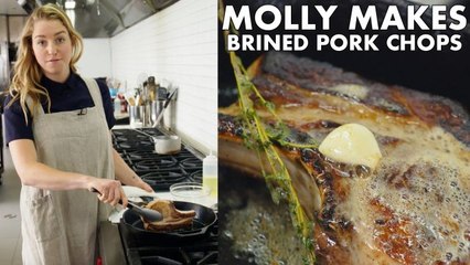 How to Make Pan-Roasted Brined Pork Chop