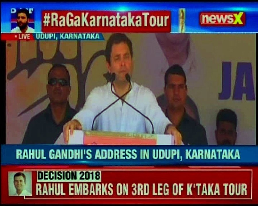 Udupi: Rahul Gandhi embarks on 3rd leg of Karnataka tour