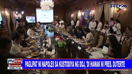 下载视频: #PTVNEWS: Paglipat ni Napoles sa kustodiya ng DOJ, 'di hawak ni Pangulong #Duterte