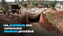 Afrin'de terör örgütünün açtığı tüneller bulundu