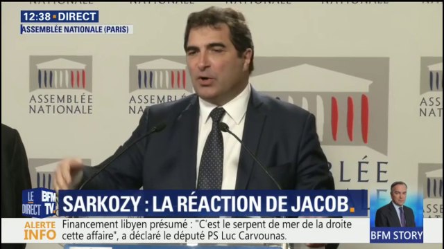 Sarkozy en garde à vue: Ce qui surprend c'est ce que je considère comme de l'acharnement , réagit Jacob (LR)