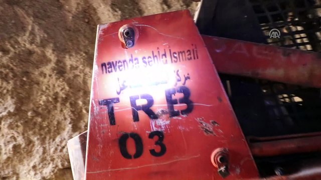 AA, teröristlerin Afrin merkezindeki tünellerini görüntüledi (1) - AFRİN