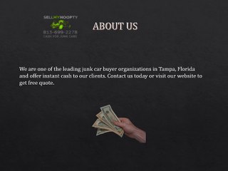 Cash for Junk Cars Based in Tampa – SellmyHoopty