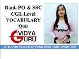 Vocabulary for SBI Clerk English Preparation, SSC CGL 2018, IBPS PO and Competitive Exams
