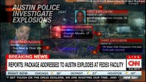 BREAKING NEWS: Explosion at Texas FedEx Plant Is Fifth Attack Linked to Austin Serial Bomber. #BREAKING #CNN #FOXNEWS #CBC #ABCNEWS #BREAKINGNEWS