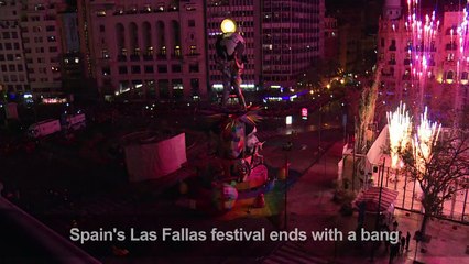 Spain's Las Fallas festival ends with a bang