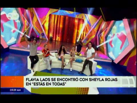 Flavia Laos se encontro con Sheyla Rojas en Estas en Todas