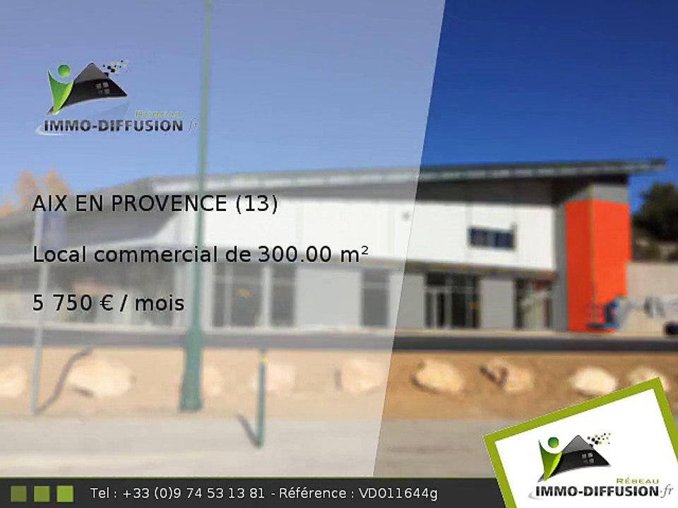 Local commercial 300.00m2 A louer sur Aix en provence - 5 750 Euros/mois