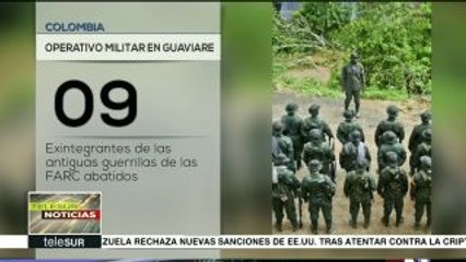 Mueren nueve disidentes de las FARC durante operación militar