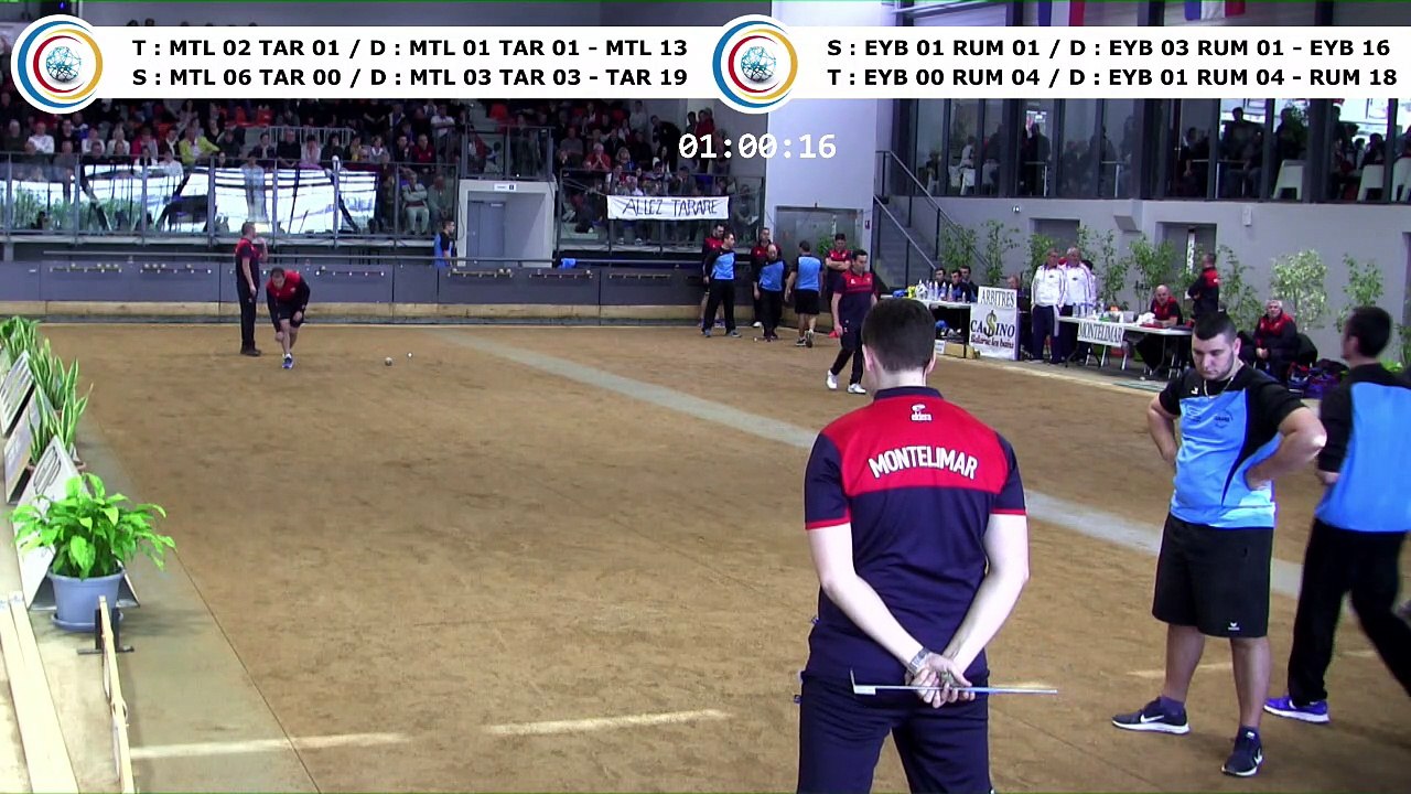 Quatrième tour, finale Elite 2 Montélimar contre Tarare et finale National 3 Eybens contre Rumilly, France Clubs 2018, Balaruc-les-Bains 2018