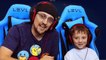 SHARK SONG on RAFT! Survival Game w- Baby Shawn in Danger! 1st Night Minecraft- FGTEEV Gameplay-Skit