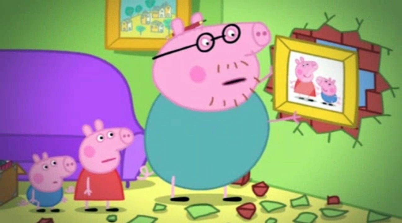 Peppa Pig Daddy Puts Up A Picture