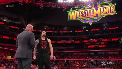 Roman Reigns is brutally ambushed by Brock Lesnar_ Raw, March 19, 2018