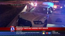 Utah State Trooper Take Out Wrong Way Driver