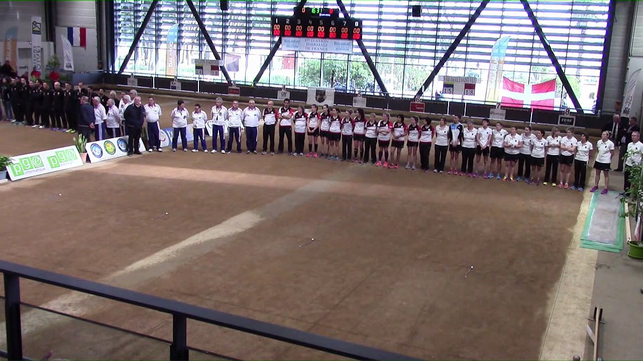 Présentation des équipes, finale Elite F Bièvre Isère contre Saint-Vulbas et finale Elite CRO Lyon contre Saint-Vulbas, France Clubs 2018, Balaruc-les-Bains 2018