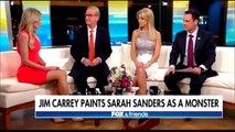 Fox News Gets Offended By Jim Carrey's AWESOME Huckabee Sanders Cartoon