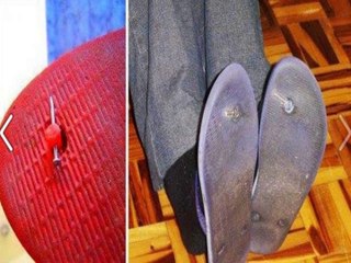 Havaianas no prego - Gambiarra de pobre 2