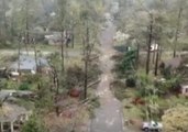 Drone Footage Shows Tornado Damage Across Alabama Town