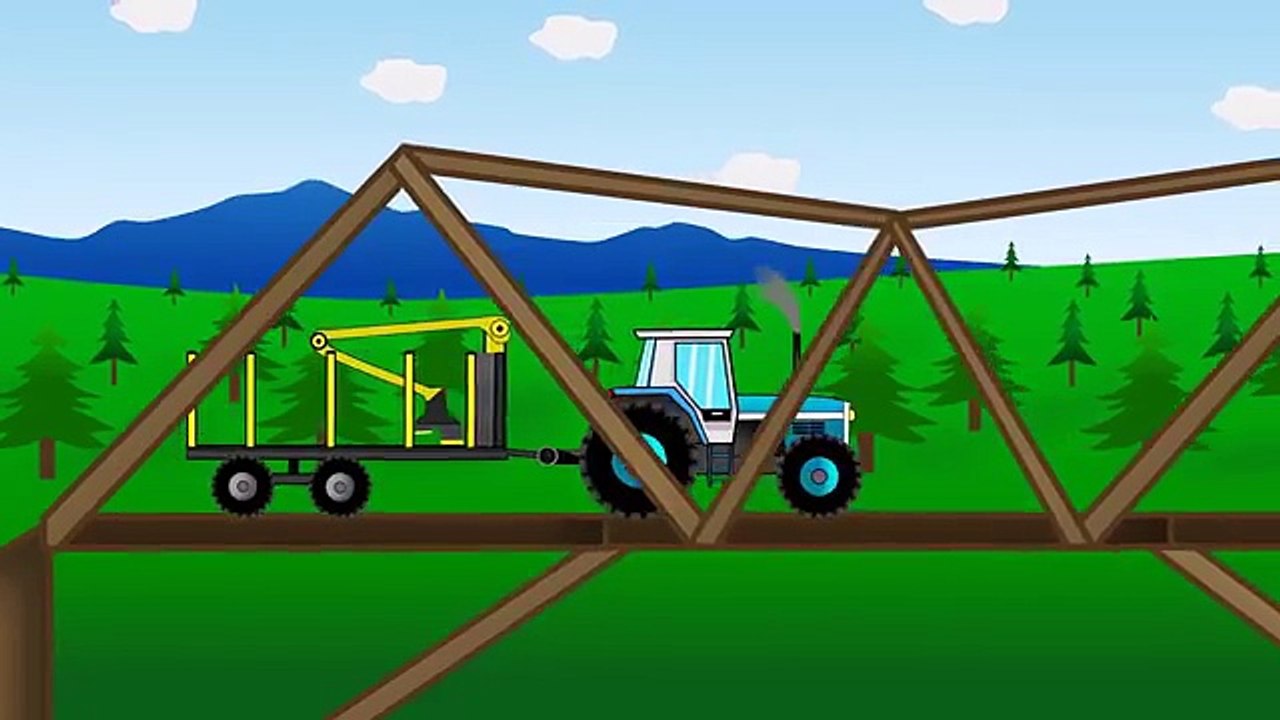 Bajka Dla Dzieci Traktor Przewozi Drewno