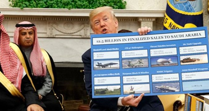 Trump, Prens Selman'a Sattığı Silahları Görücüye Çıkardı
