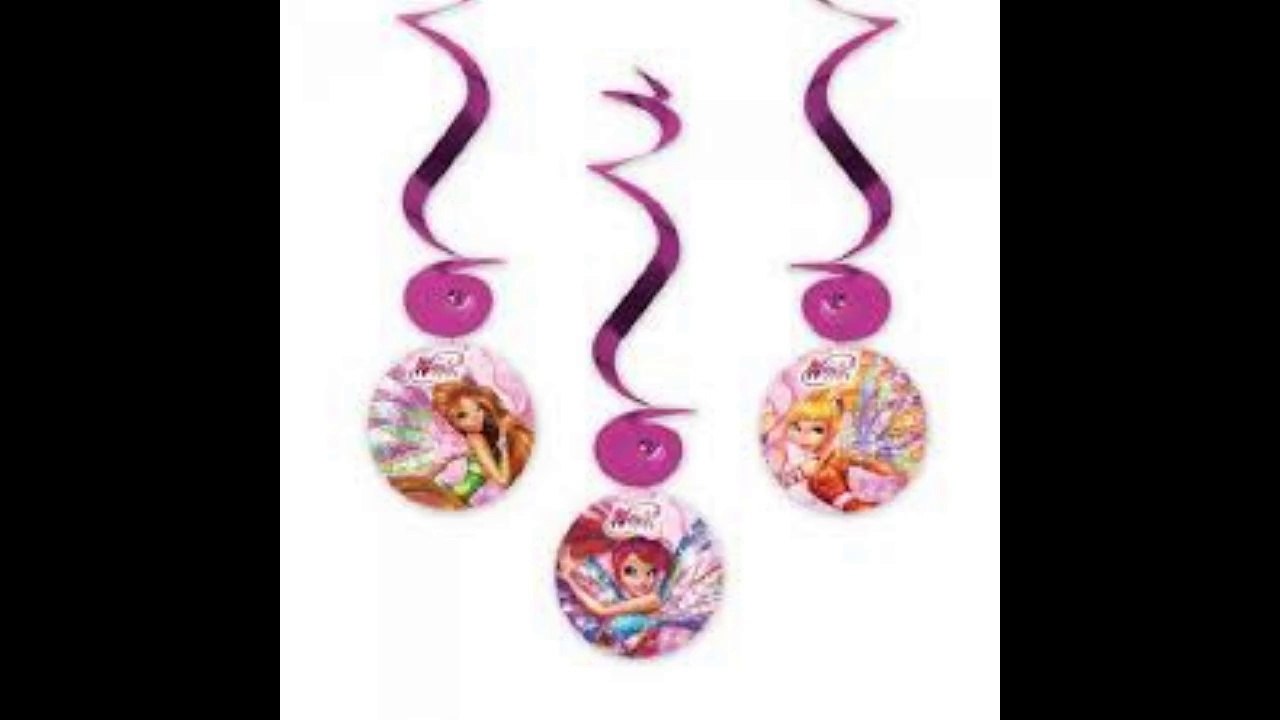 Winx Parti malzemeleri ve Doğum günü süsleri