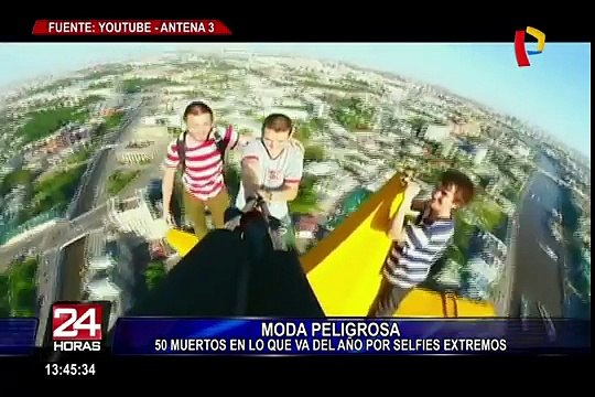 Selfies extremos: la moda que puede llevar a la muerte