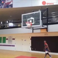 Incredible trick shot master would crush in HORSE