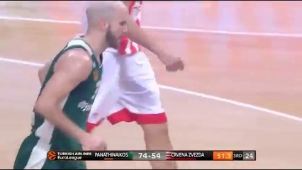 Η εντυπωσιακή εμφάνιση του Νικ Καλάθη με 17 π. και  10 ασ. - Παναθηναϊκός vs Ερυθρός Αστέρας - 20.03.2018