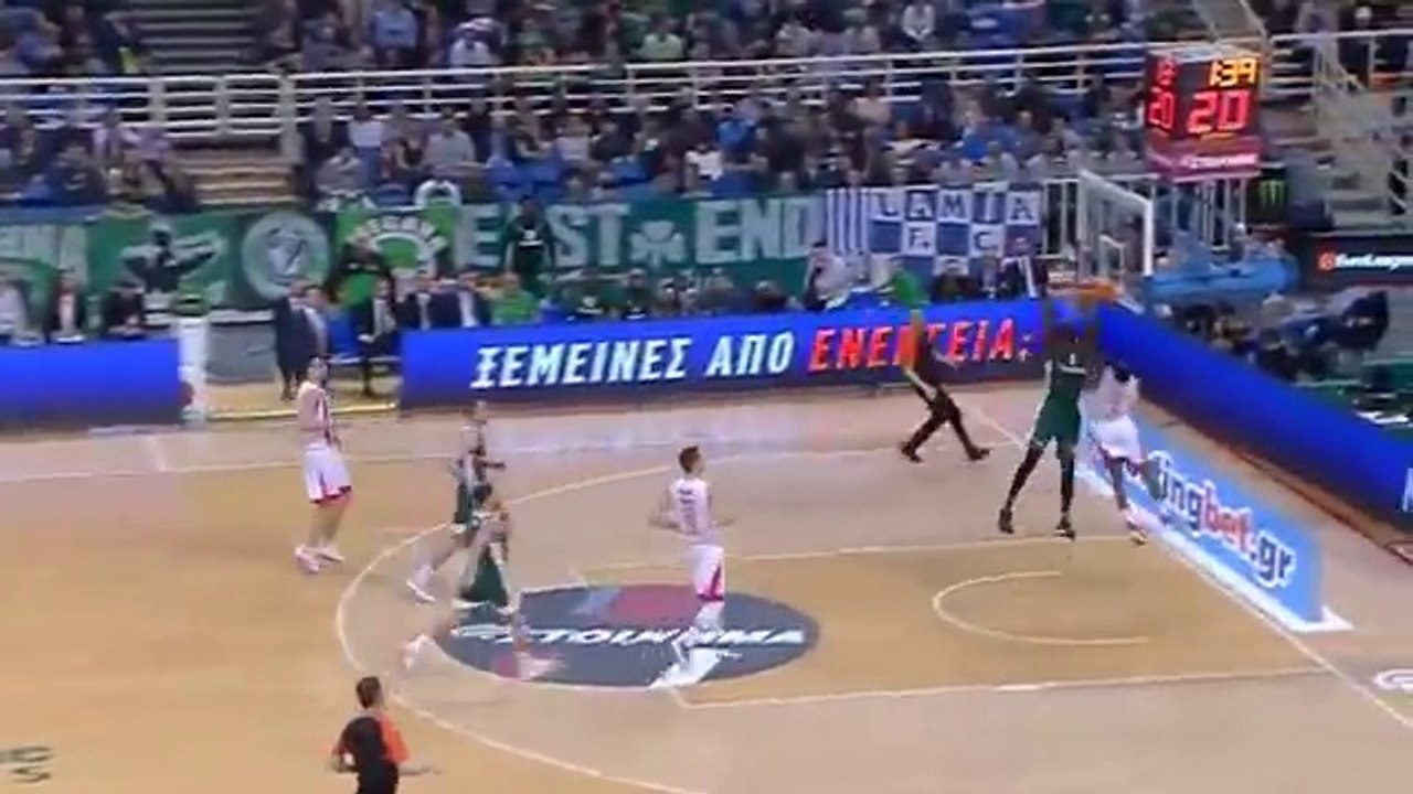 Η ΕΚΡΗΚΤΙΚΗ εμφάνιση του του Κρίς Σίνγκλετον  με 21 π.  - Παναθηναϊκός vs Ερυθρός Αστέρας - 20.03.2018